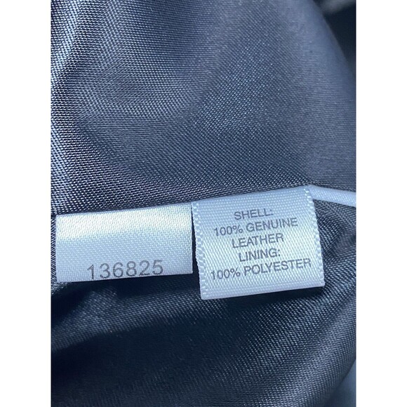 Ann Taylor Petites 100% Leather Black Women's Moto Jacket, Size LP Lined - Picture 4 of 6